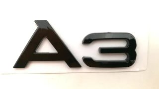 Emblema logo trasero Audi A3 negro