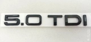 Emblema logo trasero Audi 5.0TDI negro