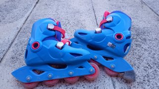Patines en línea infantiles azules