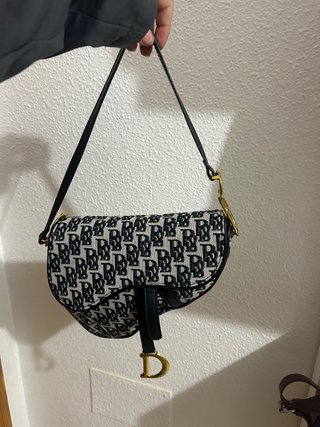 Bolso Dior Saddle Negro y Blanco