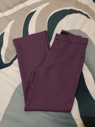 Pantalón pata de gallo Zara