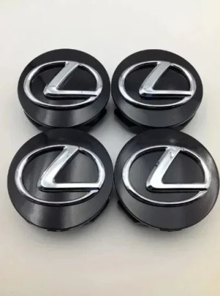 Centro de rueda Lexus negro 62 mm
