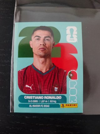 Cromo Cristiano Ronaldo Panini Mundial 2026