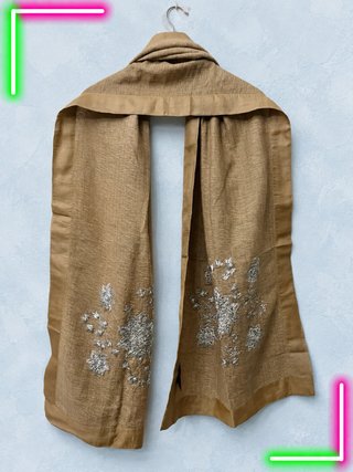 Pañuelo Massimo Dutti Beige