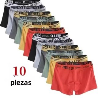Pack 10 Calzoncillos Bóxer Hombre