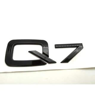 Emblema logo lateral o trasero Audi Q7 negro
