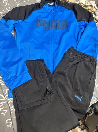 Chándal Puma Niño Azul y Negro