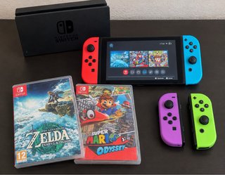 Nintendo Switch con 2 giochi