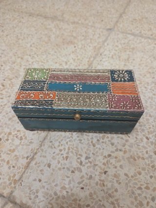 Joyero Étnico Decorado de madera