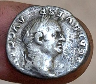 Vespasiano!Denario busto perfecto!Rara asi!MBC!
