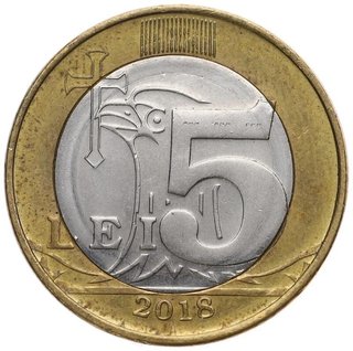 5 Lei Moldavia 2018