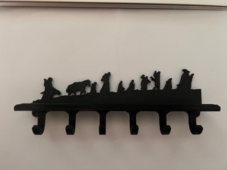 Portachiavi da muro signore degli anelli, idea reg