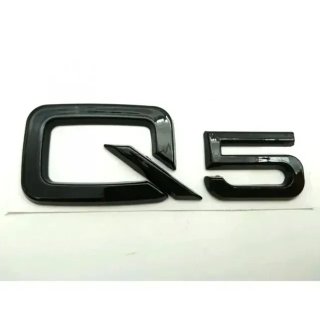 Emblema logo lateral o trasero Audi Q5 negro