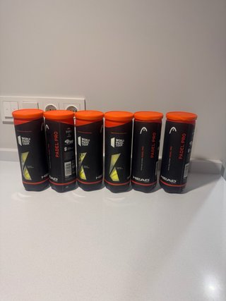 botes pelotas pádel HEAD Padel Pro  y head