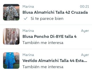 Lote 3 prendas Almatrichi Talla 42/44