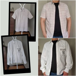 Lote 2 camisas Angelo Litrico hombre Talla M