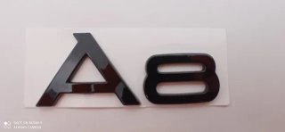 Emblema logo trasero Audi A8 negro