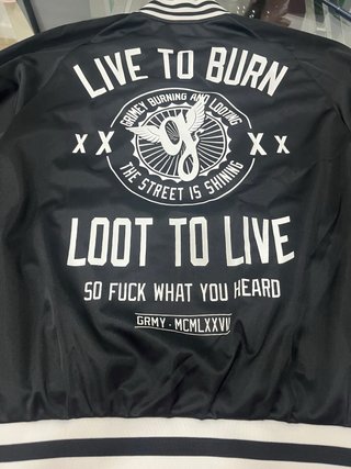Chaqueta Bomber GRMY Live to Burn