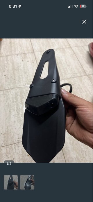 Portamatrículas para moto