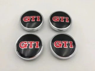 Centro de rueda GTI 60 mm 4Unidad negro