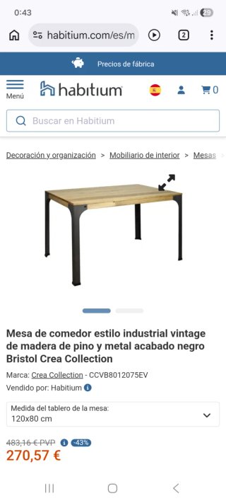 2 Tableros de Mesa de Pino