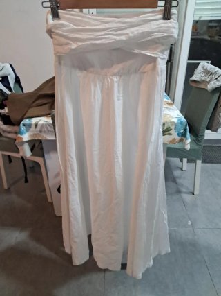 Falda Calzedonia Talla Única Blanca 100% algodón
