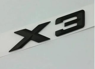 Emblema BMW X3 negro