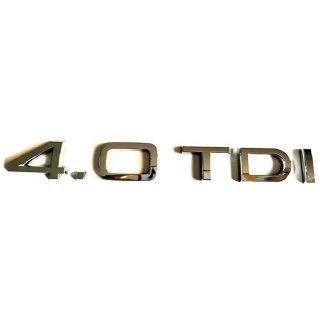 Emblema logo Audi 4.0 TDI plata