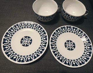 Pack 2 Platos Sargadelos Azul y Blanco