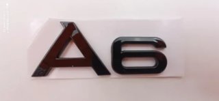 Emblema logo trasero Audi A6 negro