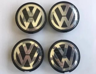 Centro de rueda VW 63 mm negro