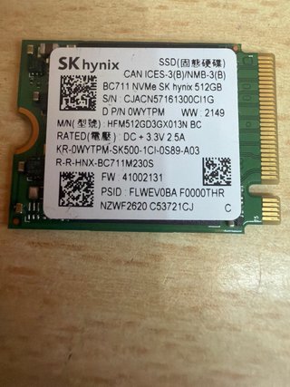 SSD SK Hynix 512GB NVMe M.2 2230