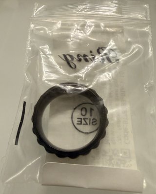 Anello antistress in acciaio nero