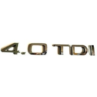 Emblema logo Audi 4.0 TDI plata