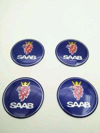 Chapas de centro de rueda Saab 56 mm