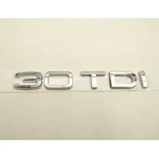 Emblema logo lateral o trasero Audi 3.0 TDI plata