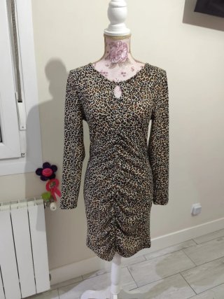 Vestido estampado animal
