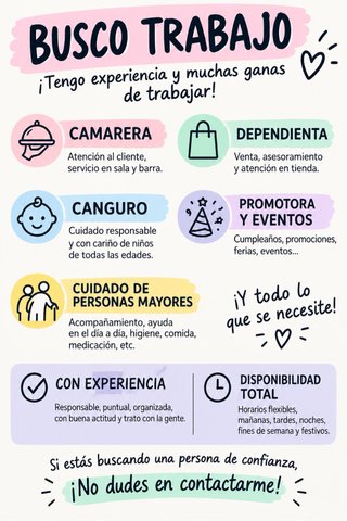 Camarera con experiencia
