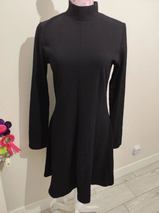 Vestido H&M Negro Manga Larga