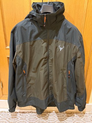 Chaqueta caza impermeable HUNTER TEAM verde 3XL