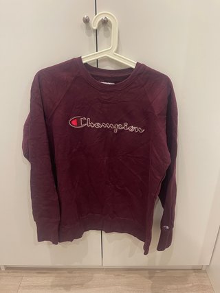 Sudadera Champion Granate Cuello Redondo