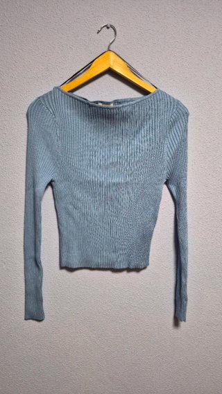 Jersey azul de manga larga