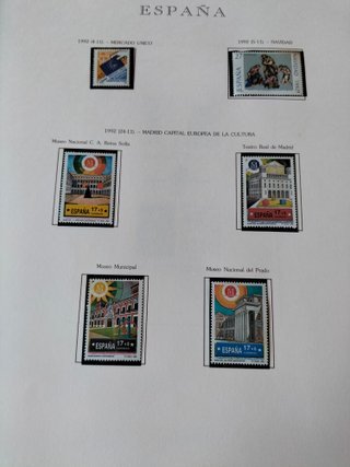 Álbumes de sellos España y Bélgica