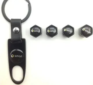 Tapones válvulas rueda + llavero Smart