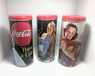 Conjunto de 3 Latas Coca-Cola "Colecionáveis"