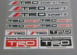 Vinilo pegatinas TRD Racing lámina mod 2