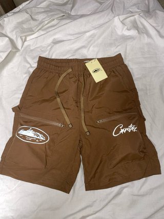 Pantalones cortos cargo Corteiz marrones