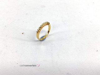 anillo oro 18k con piedra con diamante