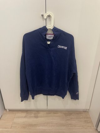 Sudadera Champion Azul Marino Cuello Alto