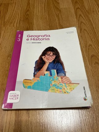 Libro Geografía e Historia, 3 ESO, Santillana